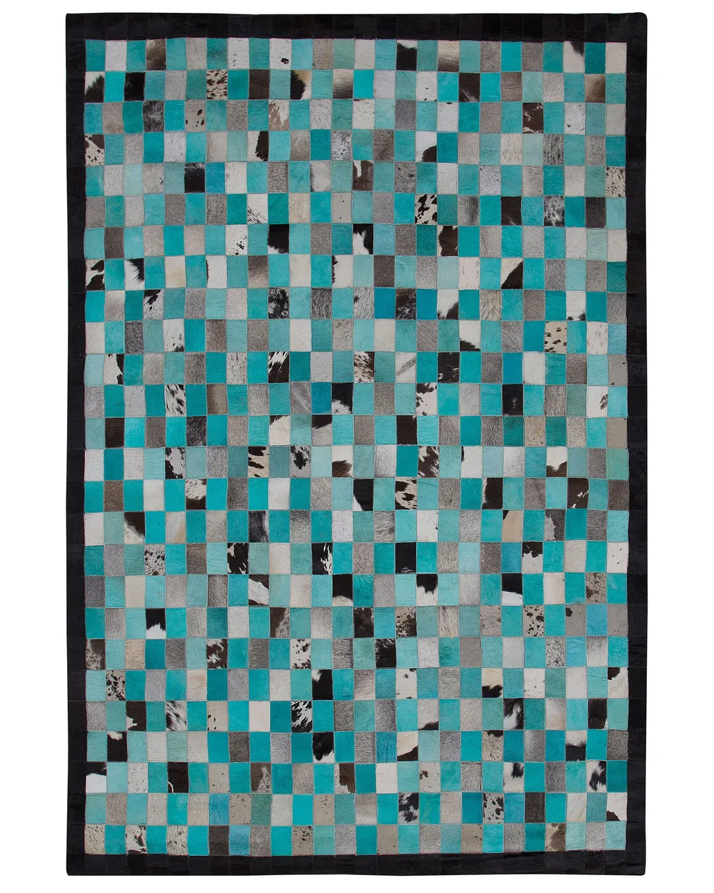 Rug NIKFER Turquoise 160 x 230 cm Leather_758313