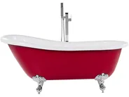 Freistehende Badewanne CAYMAN 153 x 77 cm Rot_817198
