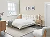 Bett mit Lattenrost Bouclé SOULISSE 180 x 200 cm Cremeweiß