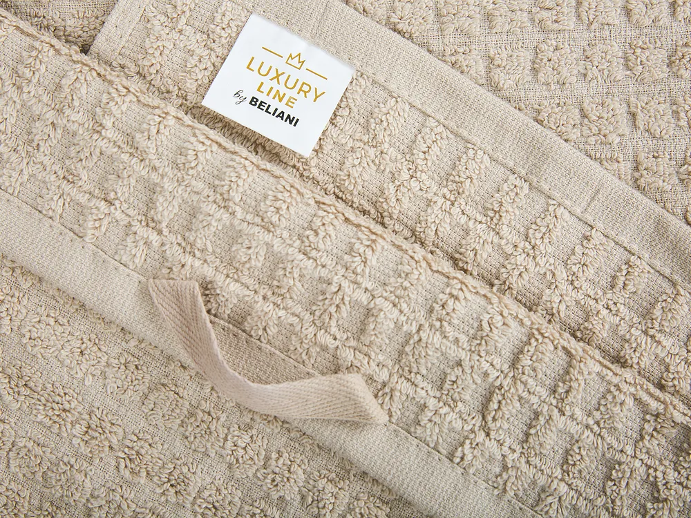 Lot de 11 serviettes ATAI Coton Beige_801216