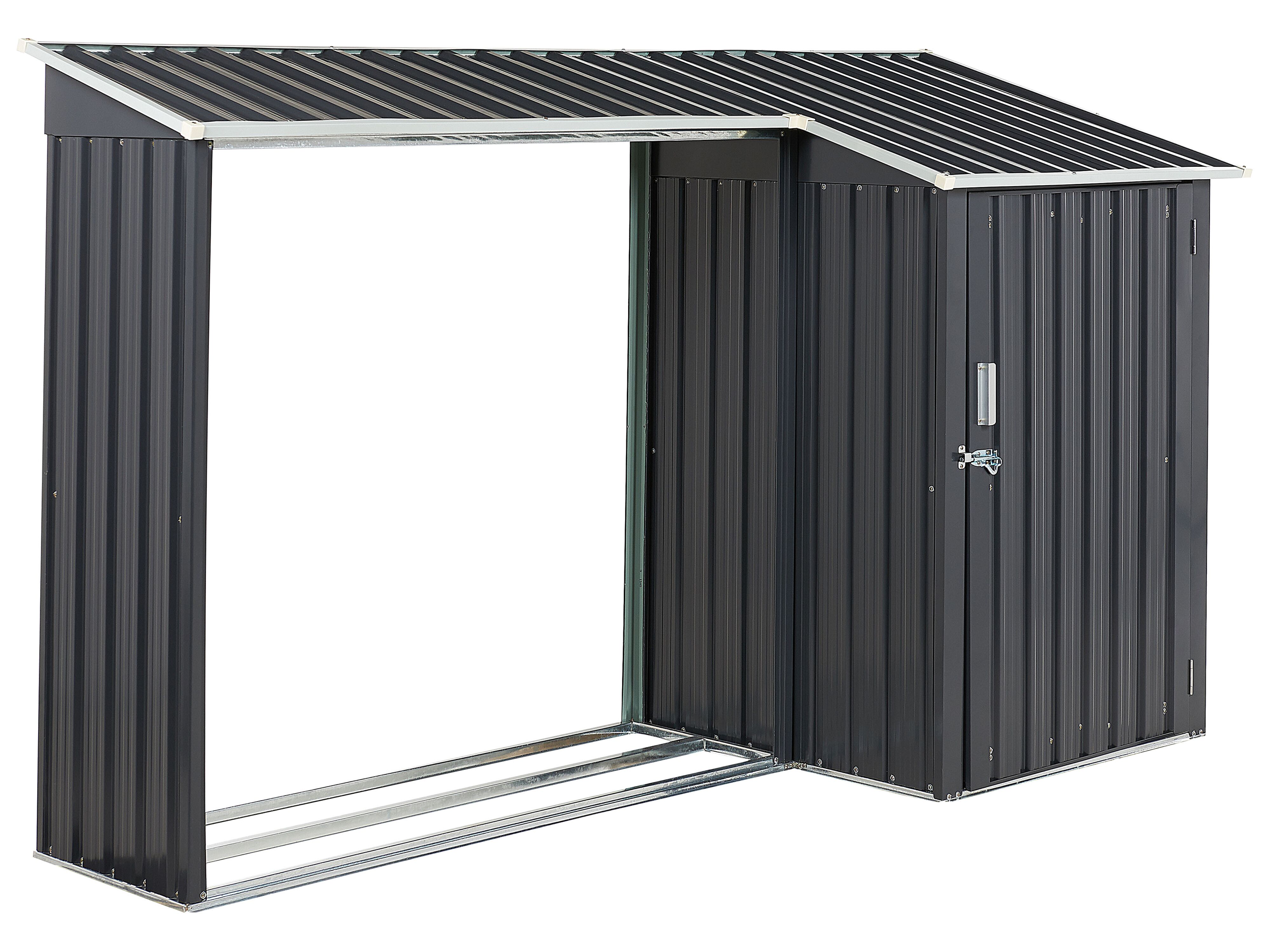 Tool Shed AOSTA 270 cm 105 cm Black - Beliani.ro