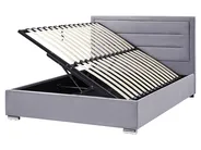 Ottoman Bed ROUEN Velvet Dark Grey 160 x 200 cm (EU King Size)_843806