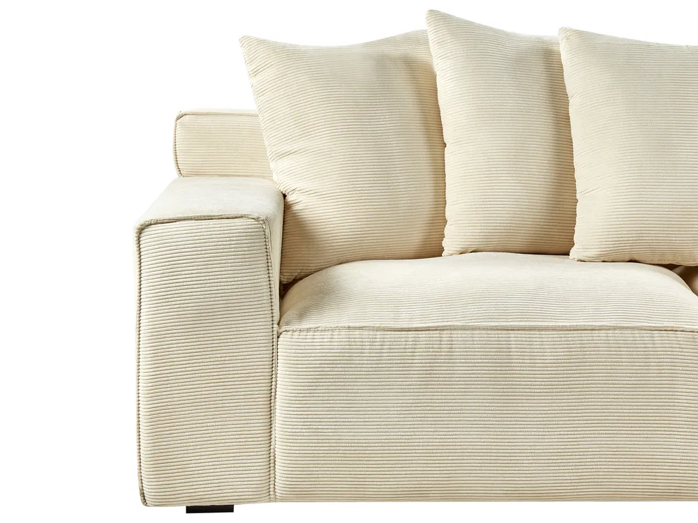 Sofa 3-Sitzer VISKAN Cord Hellbeige_933826