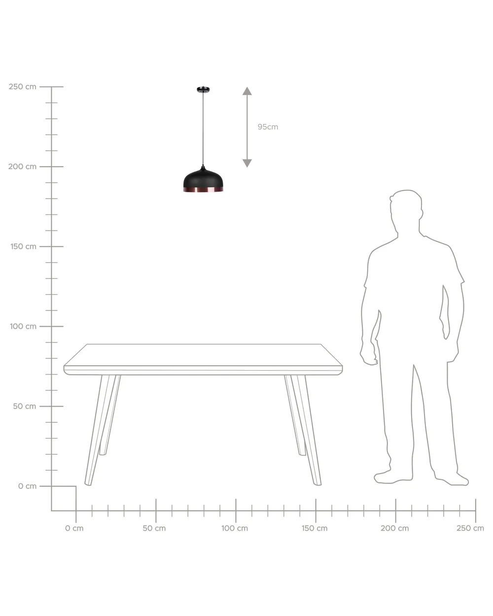 Pendant Lamp PARINA Metal Black_713610