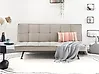 Schlafsofa 2-Sitzer HASLE Stoff Taupe