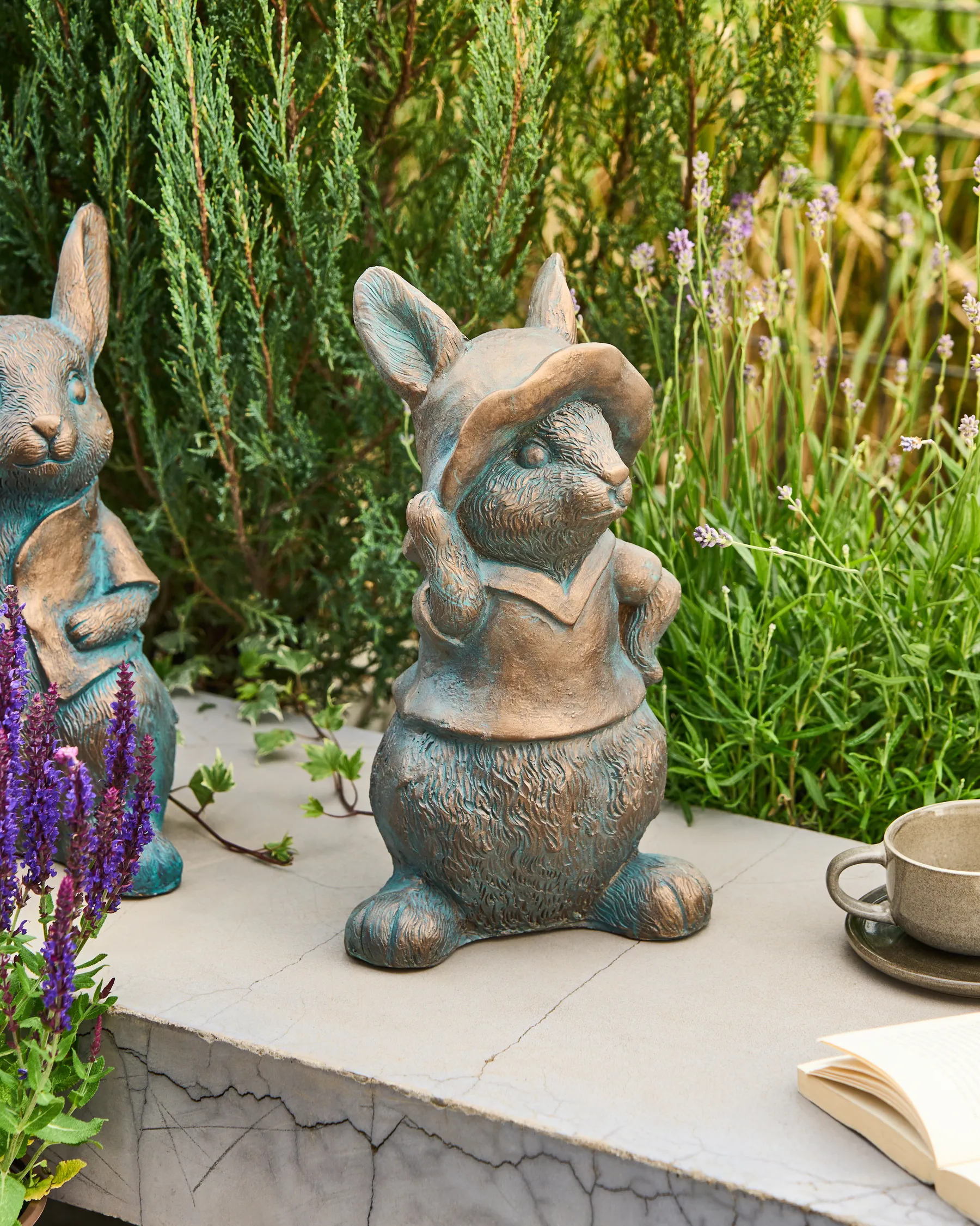 Garden Figurine KONAKRY Rabbit Brown_999832