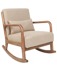 Schaukelsessel SKOVDE Stoff Beige_927209