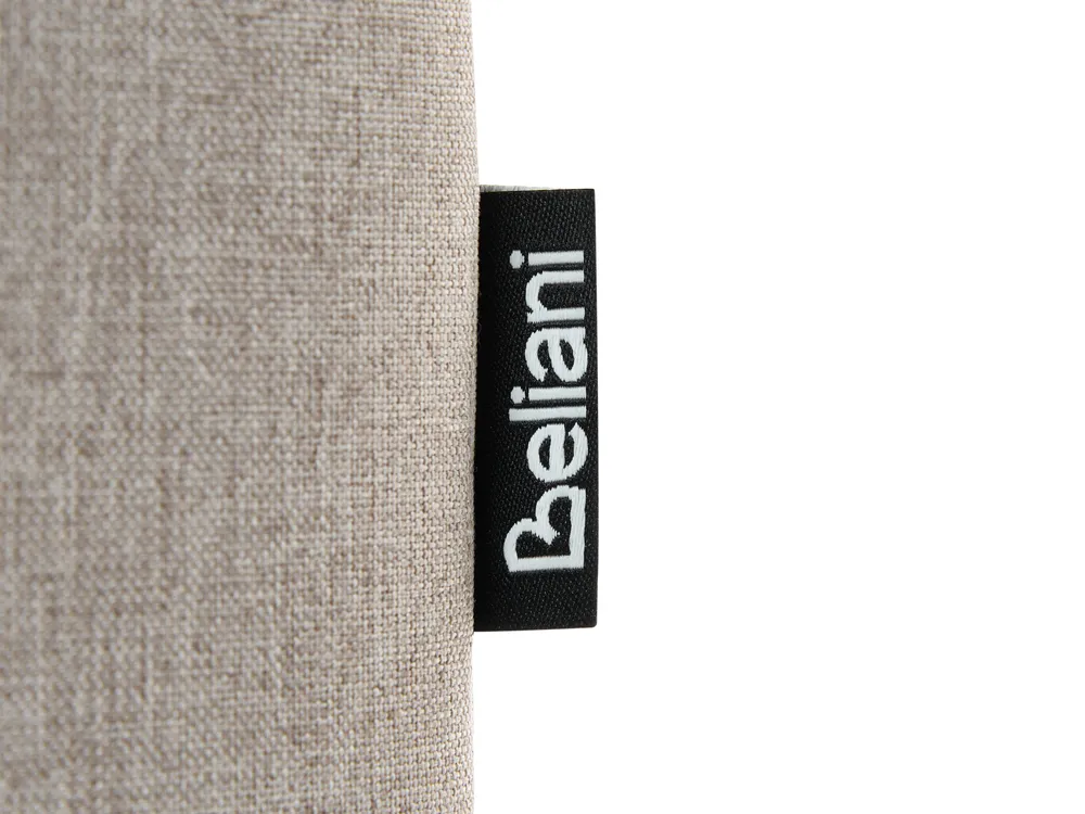 Ottoman Bed LAURESSES Fabric Taupe 120 x 200 cm (EU Small Double)_1153547