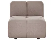 Modular U-Shape Sofa 8 Seater MAKSABERG Fabric Taupe_1136430