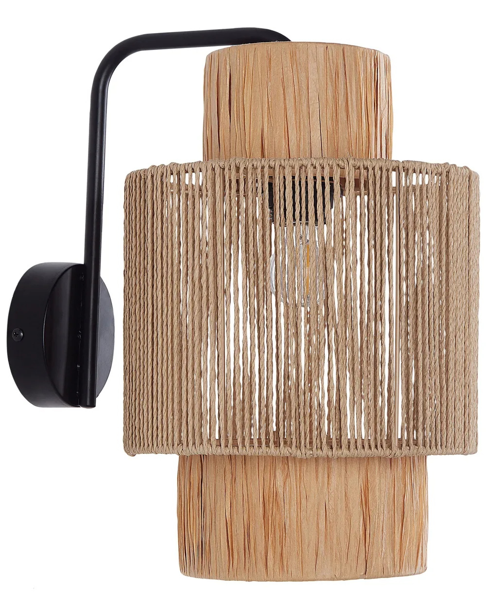 Wandlampe 2er Set JAMMA Papierschnur Naturfarben_901385