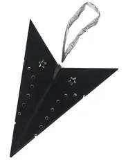 Wanddekoration 2er Set LED MOTTI 60 cm Stern Schwarz_835552