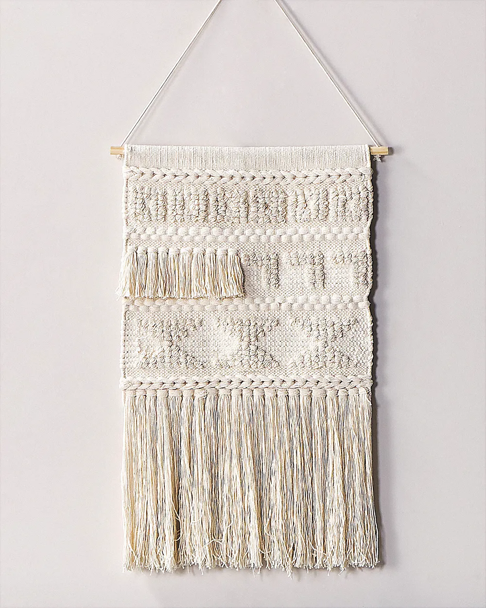 Wandbehang KAMOKE Baumwolle 103 cm Beige_887569