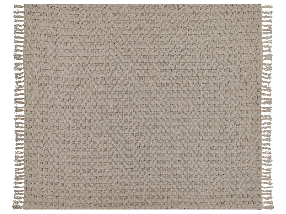 Tagesdecke BERE Baumwolle 200 x 220 cm Taupe_918074