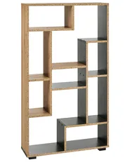 Regal ALMA 122 cm Braun / Schwarz_955741