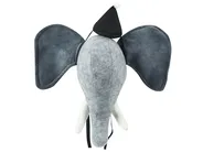 Kids Wall Decor Elephant BADOU Cotton 36 cm Grey_848225