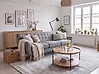 Sofa 3-Sitzer MOTALA Stoff Hellgrau