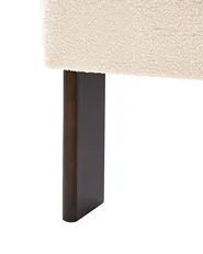 Sessel ILBRO Bouclé Cremeweiß / Dunkelbraun_984750