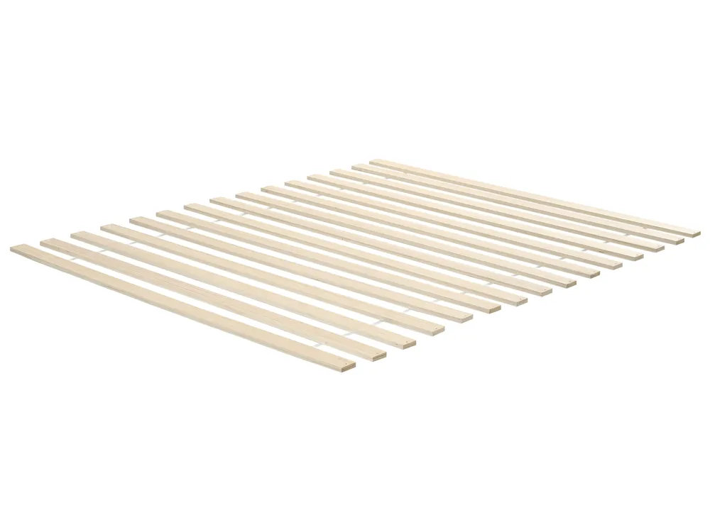 Bett mit Lattenrost Kiefernholz ARCHAIL 160 x 200 cm Hellbraun_1099016
