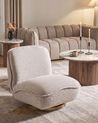 Swivel Armchair MUREN Fabric Beige