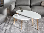 Couchtisch 2er Set FLY Weiß_975682