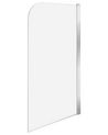 Badewannenaufsatz LAPAN 140 x 80 cm Silber