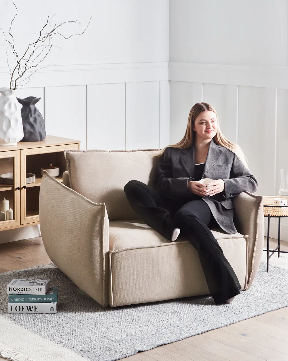 Sessel KUNES Stoff Taupe_964965