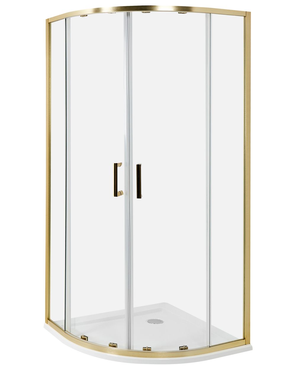 Cabine de douche JUKATAN 90 x 90 x 185 cm Doré