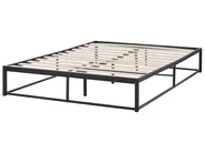 Bett mit Lattenrost Metall VIRY 140 x 200 cm Schwarz_894129