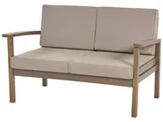 Lounge Set mit Tisch 4-Sitzer MANILA zertifiziertes Akazienholz Dunkelbraun_862481