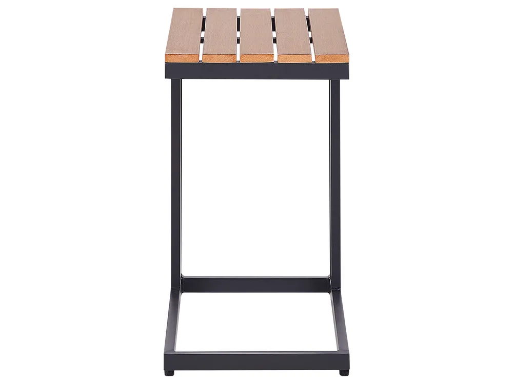 Outdoor Beistelltisch MESSINA 60 cm 35 cm Schwarz_932799