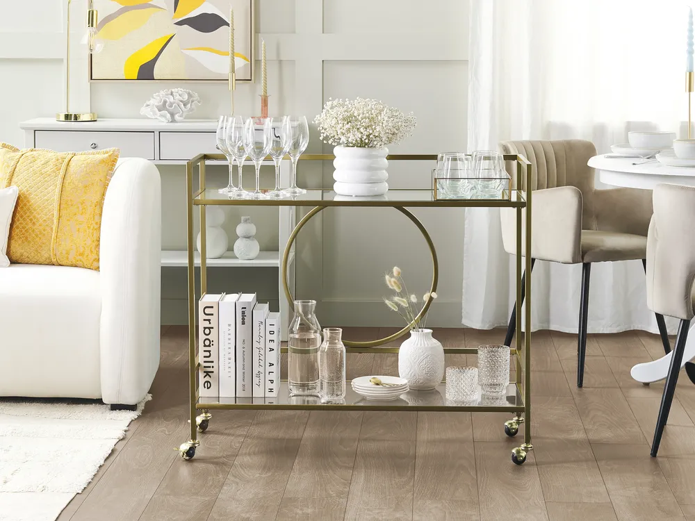 Servierwagen KERRY Metall Gold