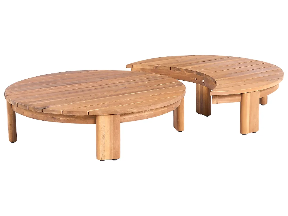 Outdoor Couchtisch ARZELLO  135 cm 90 cm Akazienholz Braun_1163941