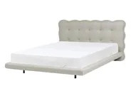 Bett mit Lattenrost Stoff SOULISSE 140 x 200 cm Beige_1129822