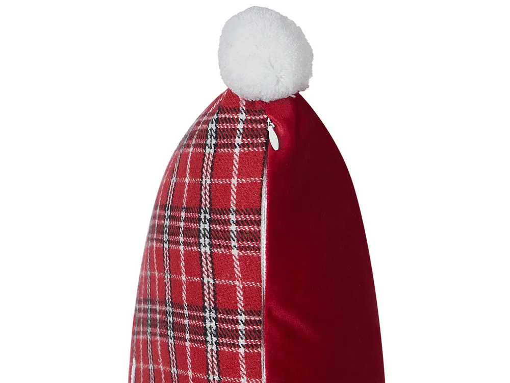 Dekokissen 2er Set LONICERA 45 x 45 cm Rot Weihnachtsmotiv_901979