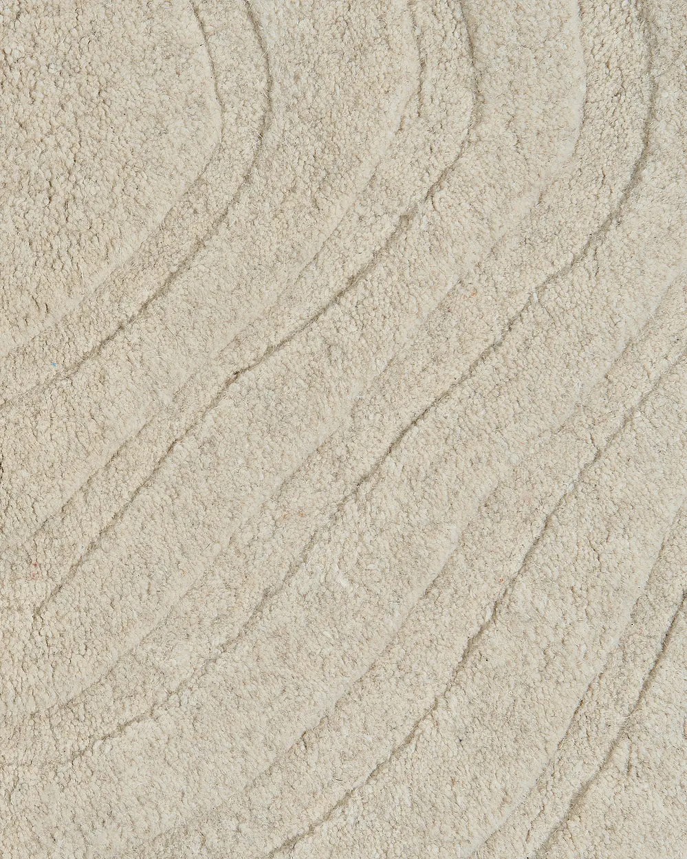 Vloerkleed ANKARAE Beige ø 160 cm Wol_1131662