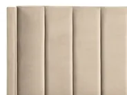 Postelja Žamet VILLETTE 140 x 200 cm Bež_832581