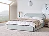 Ottoman Bed QUILLIEN Chenille Light Blue 160 x 200 cm (EU King Size)
