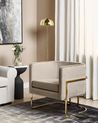 Sessel SIRKKA Samtstoff Taupe