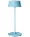 Kabellose LED Tischlampe GUDER mit Dimmer Metall Blau