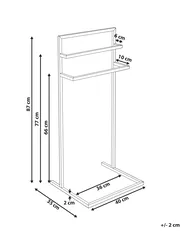 Towel Stand MELINCUE Metal Silver_1050176