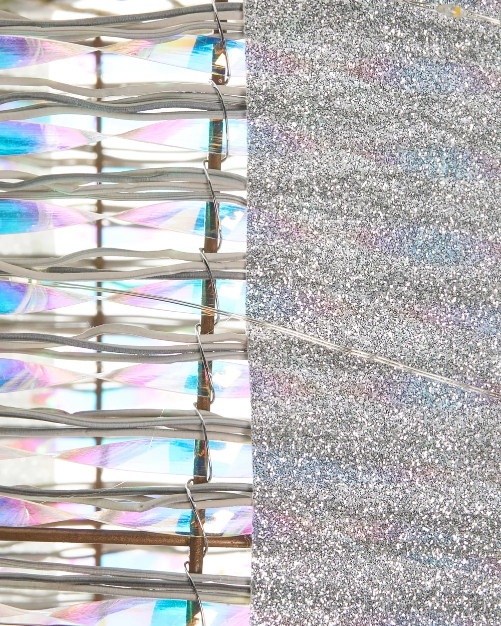 Set of 3 Christmas Decorations LED JULSO 20/25/30 cm Christmas Gifts Silver_1025424