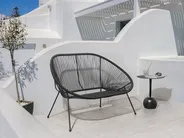 Garden Bench ACAPULCO II 113 cm PE Rattan Black_848278