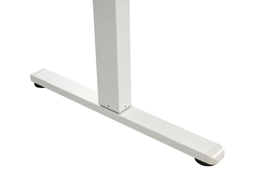 Schreibtisch elektrisch höhenverstellbar PENLY 120 cm 60 cm mit USB-Anschluss Weiß_1031221