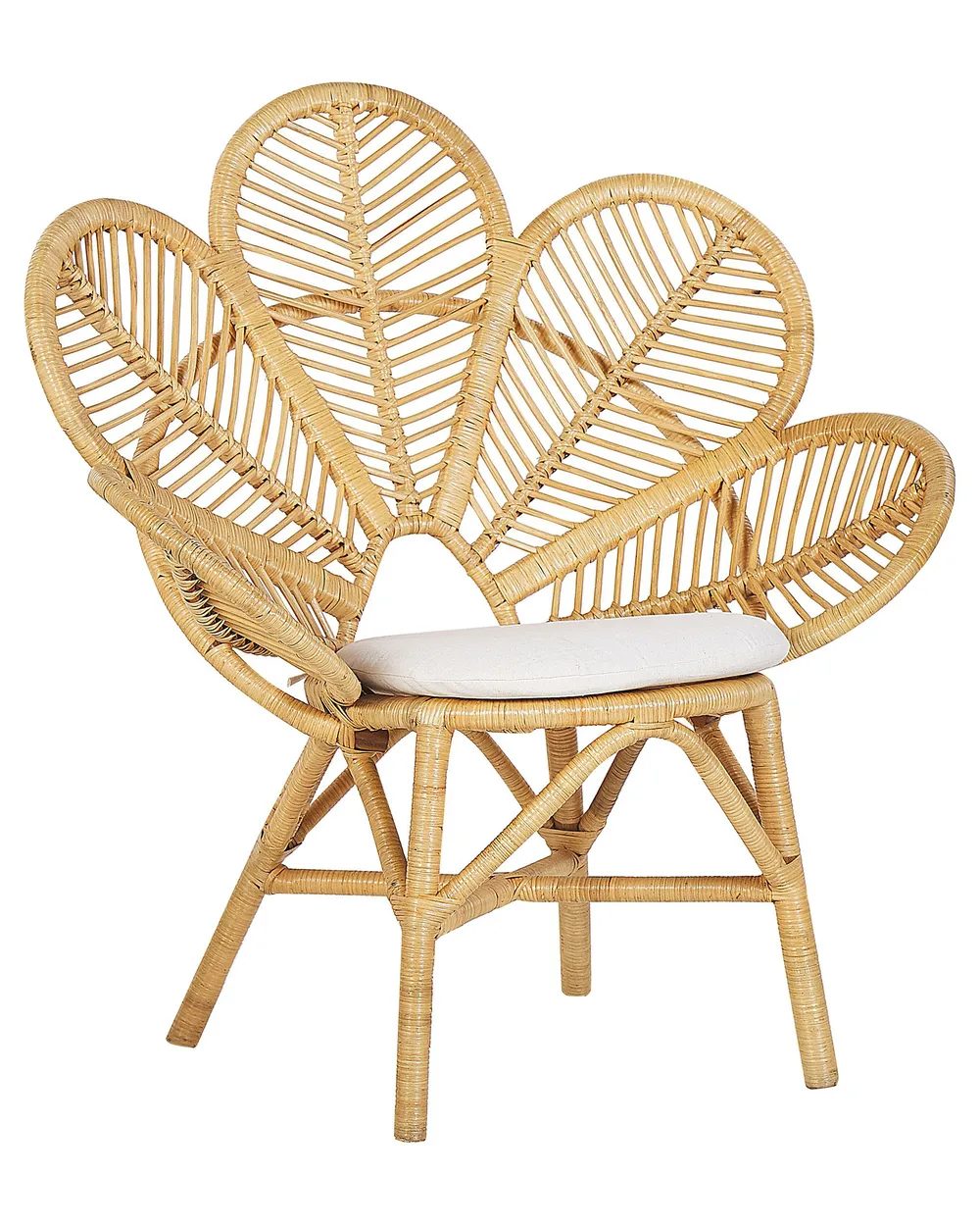 Pfauenstühle 2er Set FLORENTINE Rattan Naturfarben_793682