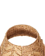 Weihnachtsbaumkragen FLATEYRI 45 cm Wasserhyazinthe Naturfarben_880253