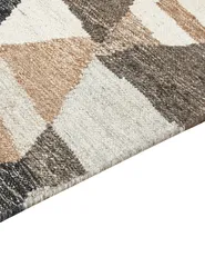 Teppich ARGAVAND Beige 80 x 150 cm Kelim Wolle_858269