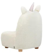 Kindersessel Einhorn LULEA Bouclé Cremeweiß_886927
