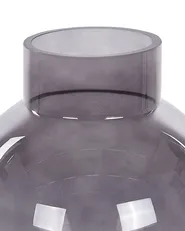 Blumenvase POLYDROSOS 22 cm Glas Grau_838059