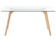Esstisch HUDSON Transparent 160 cm 90 cm Sicherheitsglas_754480