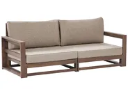 Gartensofa 2-Sitzer TIMOR modular zertifiziertes Akazienholz Dunkelbraun_853424